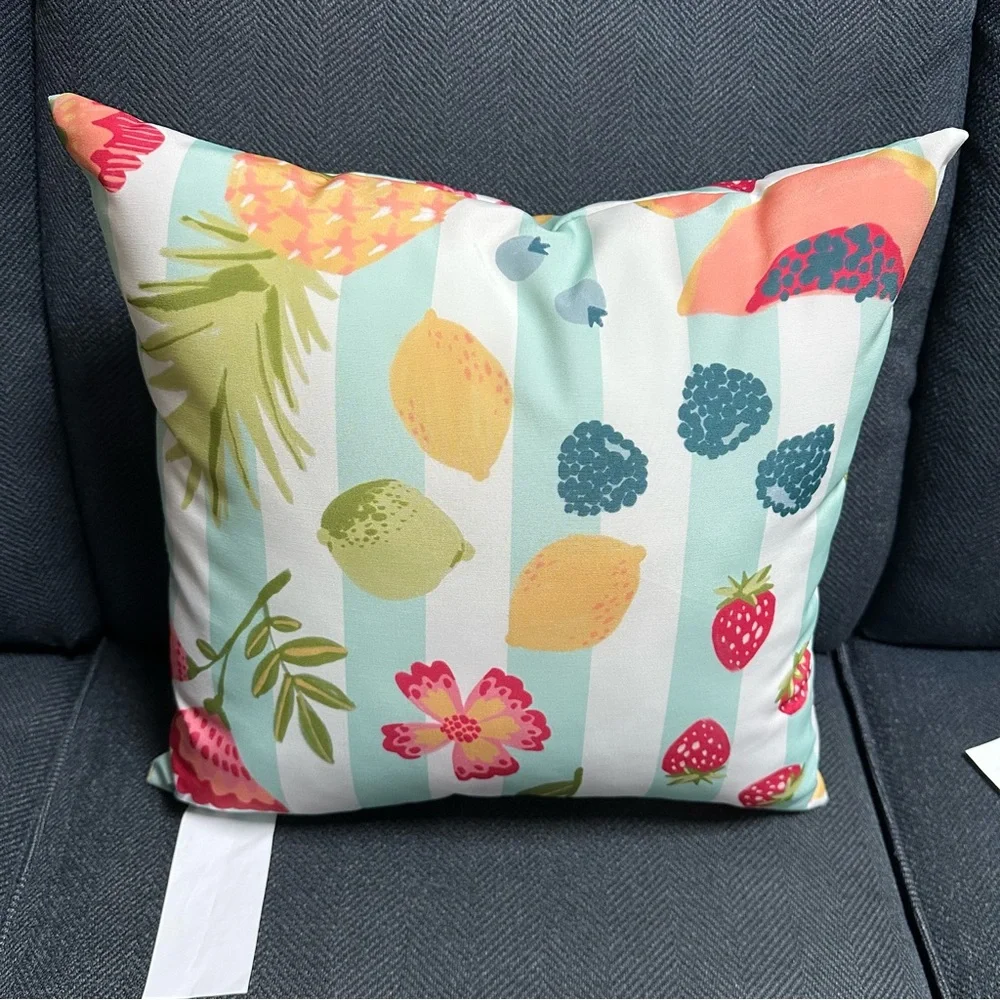Sonoma Tropical Fruit Outdoor Accent Pillows - Multicolor set of 2
